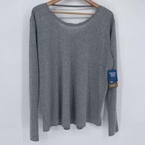 Brooks Distance Long Sleeve Running Shirt Women’s Plus XXL 2X Workout Gym Gray